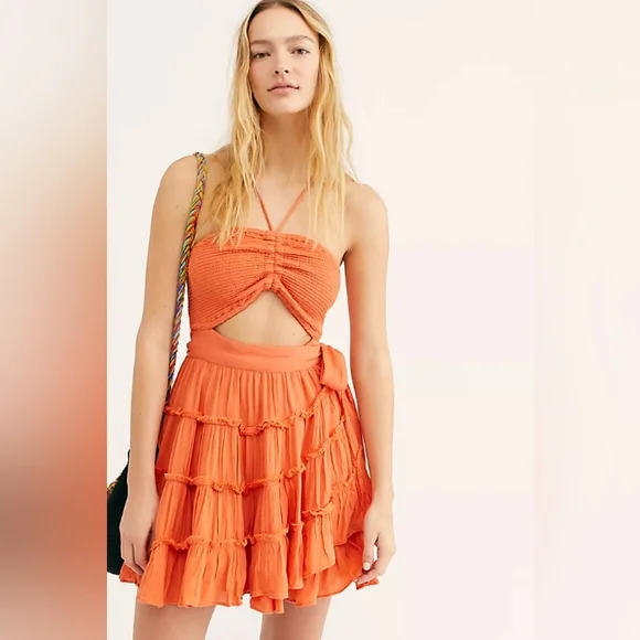 free people hot dang mini dress Hot Dang Mini Dress by Endless Summer at Free People, Orange, M